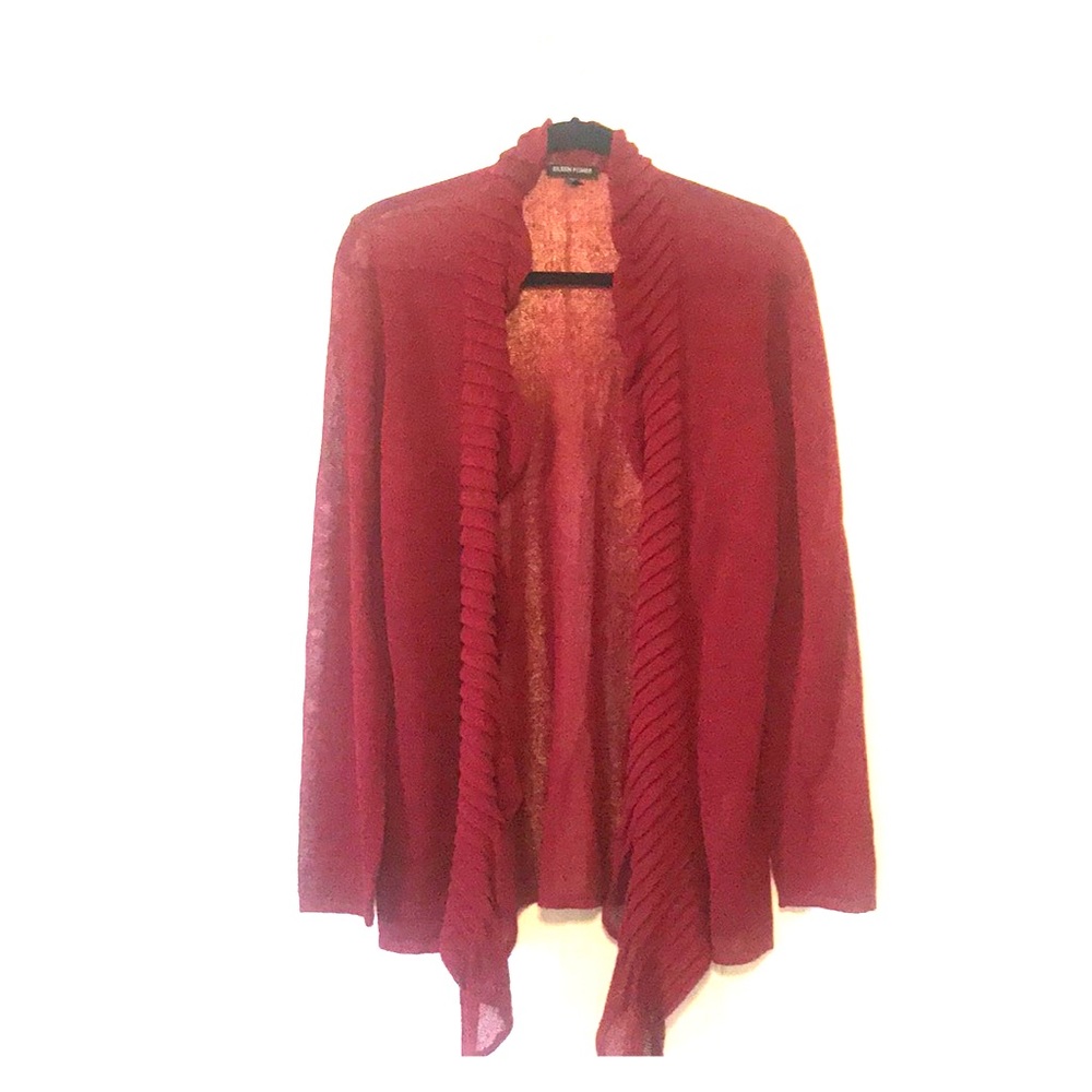 Eileen Fisher lightweight cardigan.